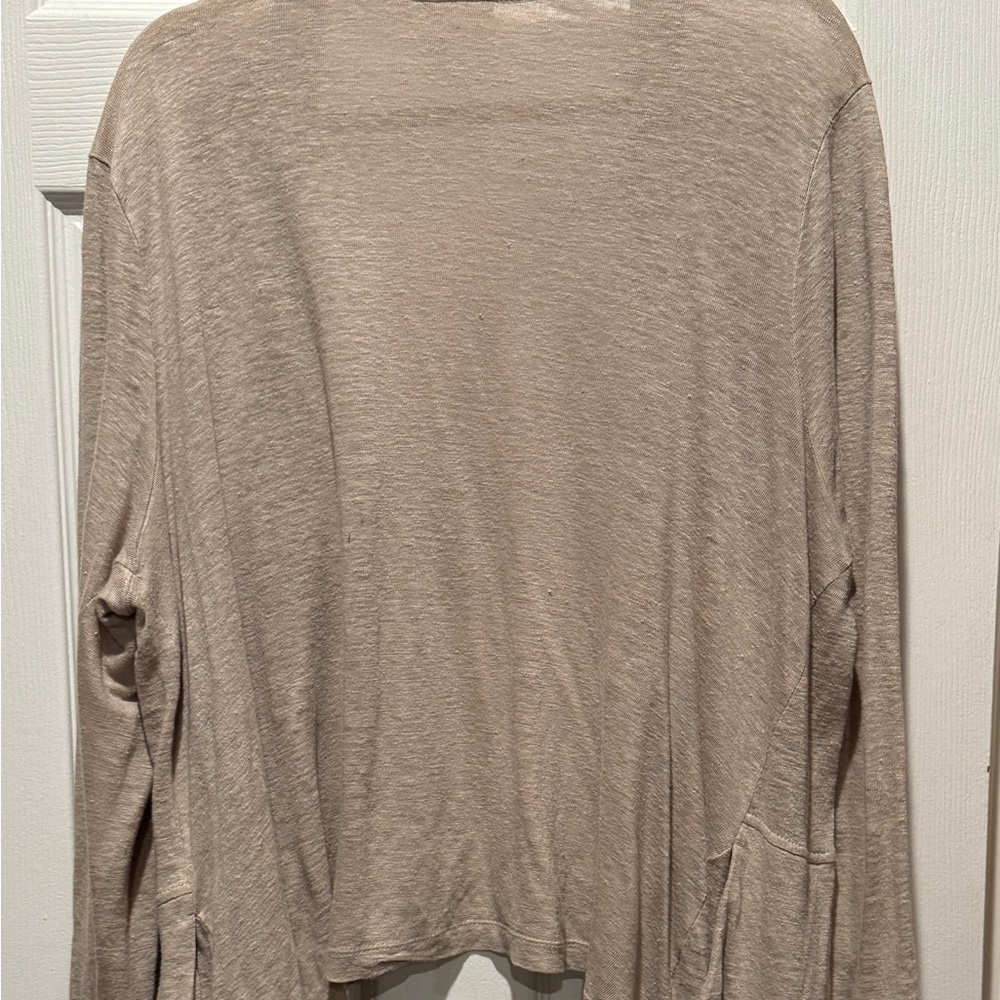 J. Jill Tan Linen Cardigan - Picture 2 of 3